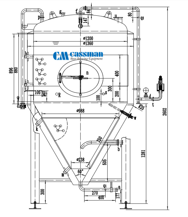 10bbl Stainless Steel Fermenter1